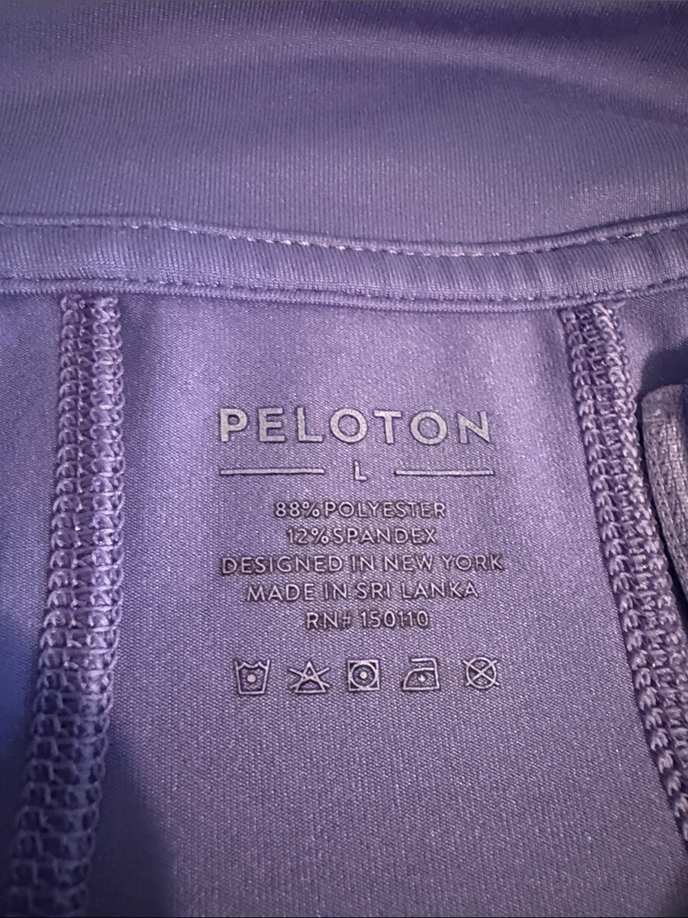 Peloton Lavender Purple Quarter-Zip Training Top - Picture 4 of 6